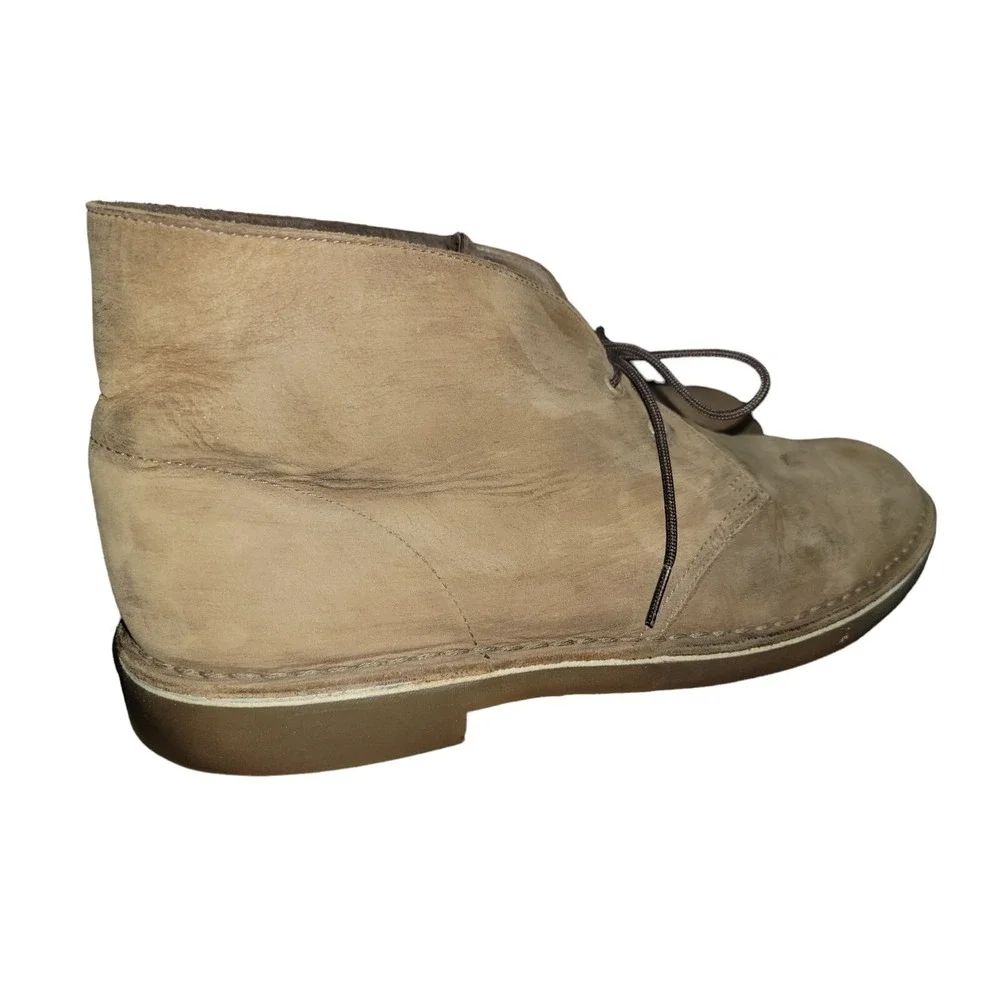Clarks Bushacre Mens Size 13 M Boots Brown Leather Lace Up Ankle‎ Chukka Nubuck